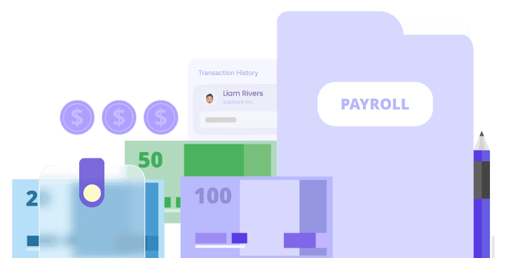 Outapay payroll dashboard illustration